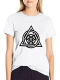 Geometric Symbol Black T-Shirt