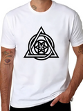 Geometric Symbol Black T-Shirt