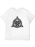 Geometric Symbol Black T-Shirt