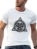 Geometric Symbol Black T-Shirt