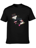 Skateboarding TV Head Graphic Black T-Shirt