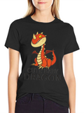 Cute Baby Dragon Graphic Tee - Unisex T-Shirt