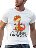 Cute Baby Dragon Graphic Tee - Unisex T-Shirt