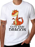 Cute Baby Dragon Graphic Tee - Unisex T-Shirt