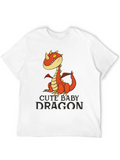 Cute Baby Dragon Graphic Tee - Unisex T-Shirt