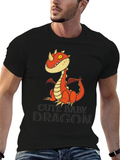 Cute Baby Dragon Graphic Tee - Unisex T-Shirt