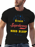 Superheroes Need Sleep Graphic T-Shirt