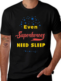 Superheroes Need Sleep Graphic T-Shirt