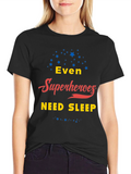 Superheroes Need Sleep Graphic T-Shirt