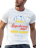 Superheroes Need Sleep Graphic T-Shirt