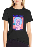 Modern Surrealism T-Shirt: Keep Dreaming Style
