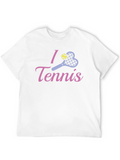 I Love Tennis Graphic T-Shirt