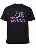 I Love Tennis Graphic T-Shirt