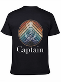 Captain Anchor Retro Graphic T-Shirt