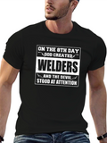 Welder Tee - God Created Welders T-Shirt