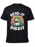 Read-It Ribbit Frog Graphic Tee - Book Lover Shirt
