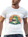 Read-It Ribbit Frog Graphic Tee - Book Lover Shirt
