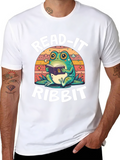 Read-It Ribbit Frog Graphic Tee - Book Lover Shirt