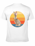 Retro Bunny Sunset Graphic T-Shirt