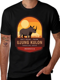Ujung Kulon National Park Rhino Graphic Tee