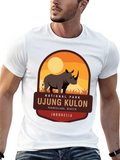 Ujung Kulon National Park Rhino Graphic Tee
