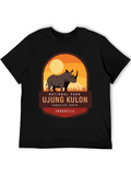 Ujung Kulon National Park Rhino Graphic Tee