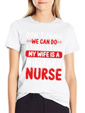 Funny Military Nurse T-Shirt - Dont Panic