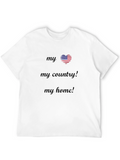 Patriotic American Flag Heart T-Shirt