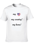 Patriotic American Flag Heart T-Shirt