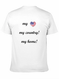Patriotic American Flag Heart T-Shirt