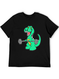 Dino Gains T-Shirt - Funny Workout Tee