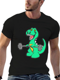Dino Gains T-Shirt - Funny Workout Tee
