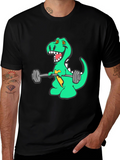 Dino Gains T-Shirt - Funny Workout Tee