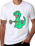 Dino Gains T-Shirt - Funny Workout Tee