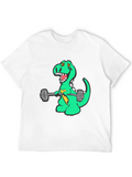Dino Gains T-Shirt - Funny Workout Tee
