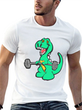 Dino Gains T-Shirt - Funny Workout Tee