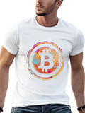 Bitcoin Splash Graphic Tee - Crypto Fashion