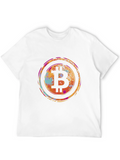 Bitcoin Splash Graphic Tee - Crypto Fashion