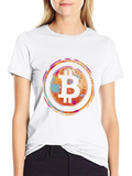 Bitcoin Splash Graphic Tee - Crypto Fashion