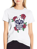 Skull and Roses Graphic Tee