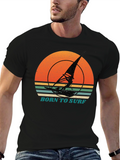 Born to Surf Retro Graphic Tee