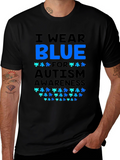 Autism Awareness T-Shirt - I Wear Blue