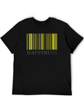 Happiness Barcode T-Shirt - Stylish Graphic Tee