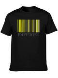 Happiness Barcode T-Shirt - Stylish Graphic Tee