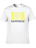 Happiness Barcode T-Shirt - Stylish Graphic Tee