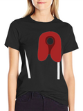Abstract Safety Pin Graphic T-Shirt