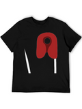 Abstract Safety Pin Graphic T-Shirt