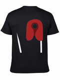 Abstract Safety Pin Graphic T-Shirt
