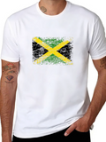 Jamaica Flag Distressed Graphic T-Shirt