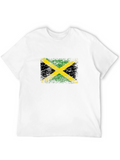 Jamaica Flag Distressed Graphic T-Shirt